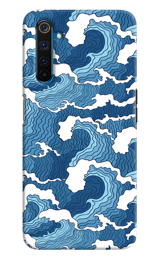 Blue Waves Realme 6 Pro Hard Case Back Cover by Casekaro