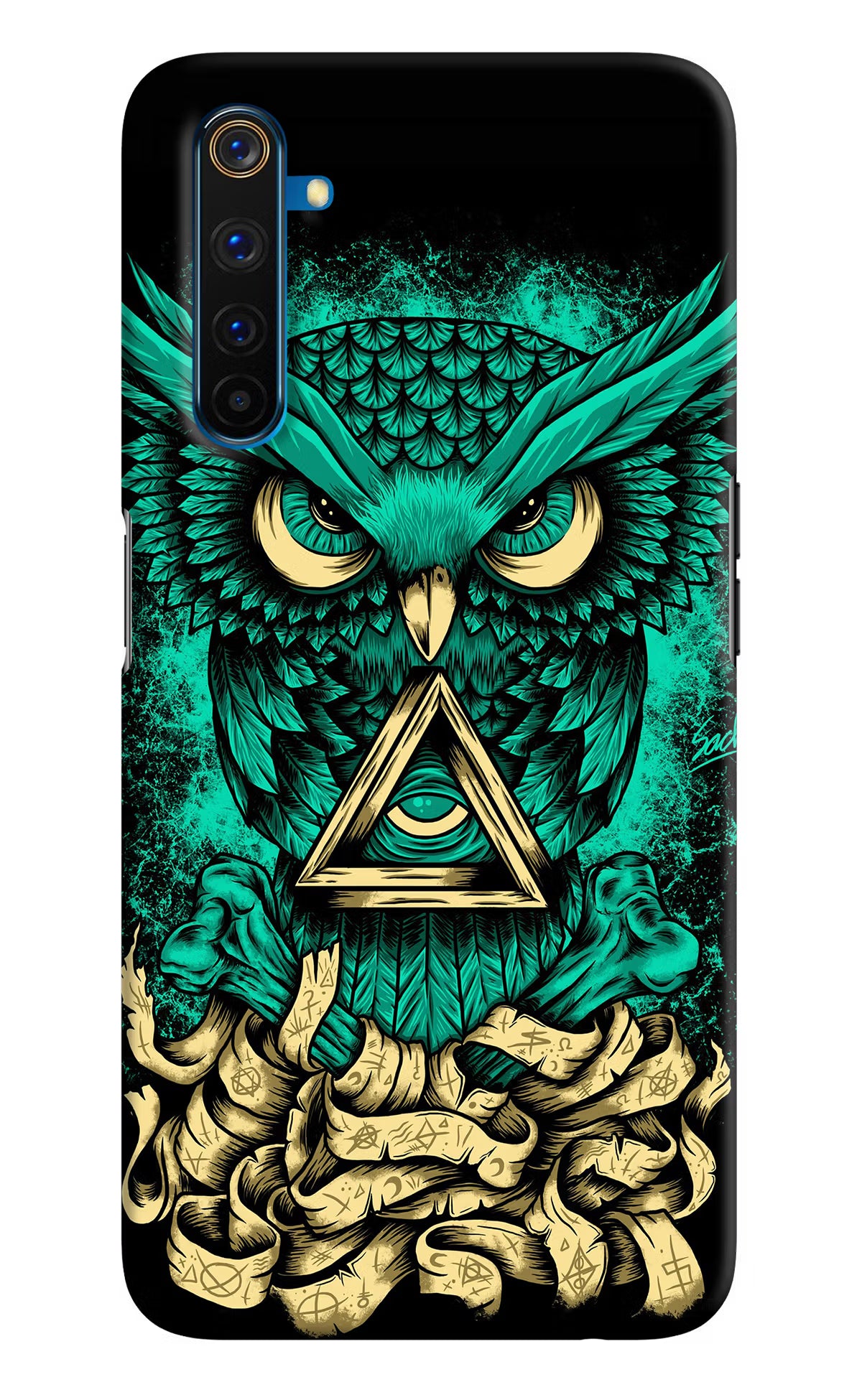 Green Owl Realme 6 Pro Hard Case Back Cover by Casekaro