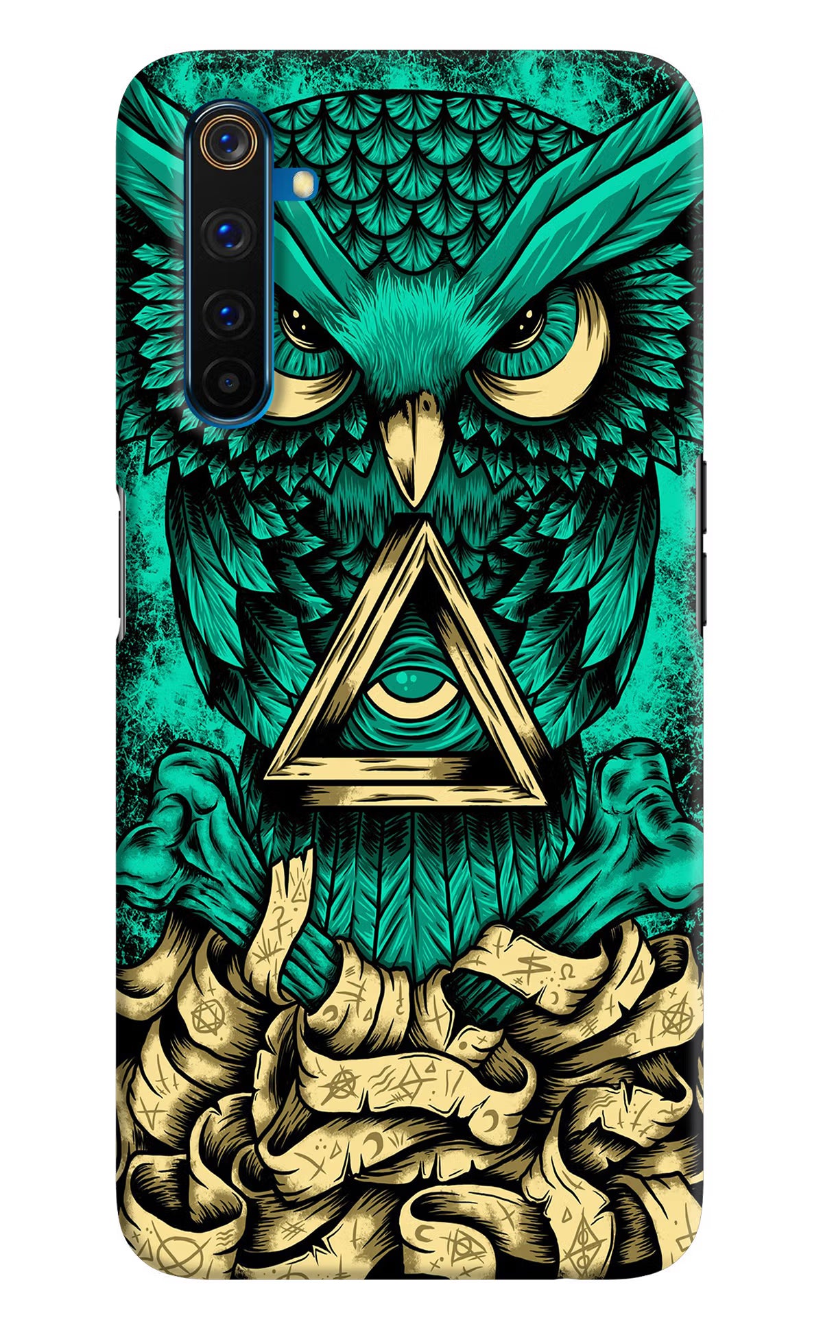Green Owl Realme 6 Pro Hard Case Back Cover by Casekaro