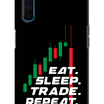 Eat Sleep Trade Repeat Realme 6 Pro Hard Case Back Cover by Casekaro