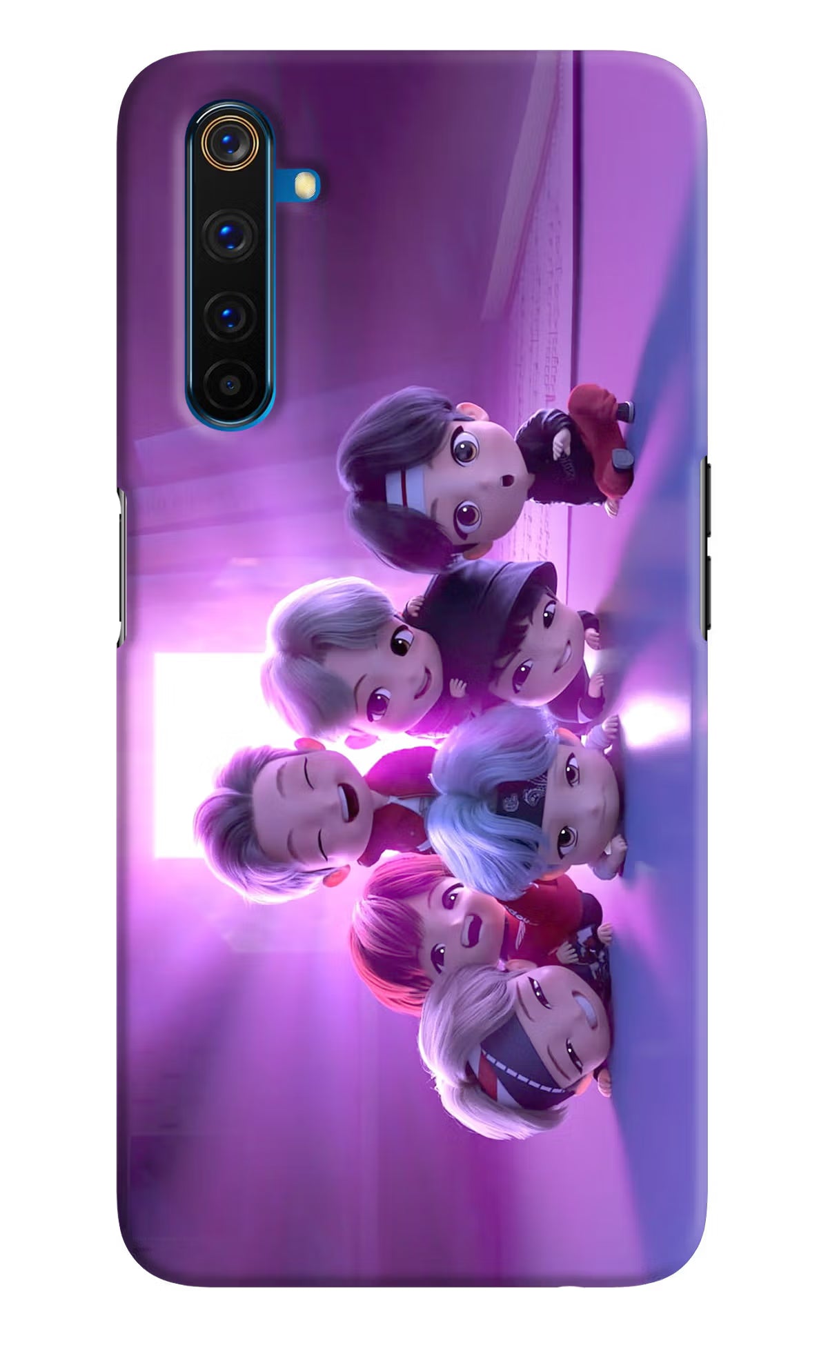 BTS Chibi Realme 6 Pro Hard Case Back Cover by Casekaro