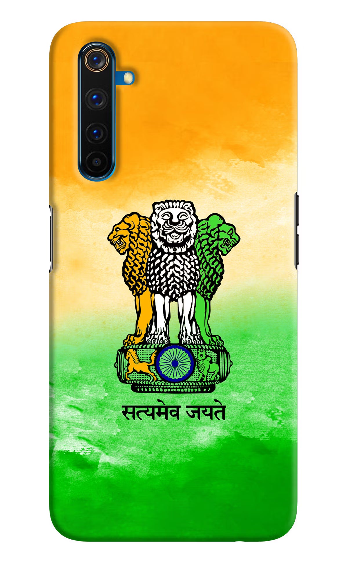 Satyamev Jayate Flag Realme 6 Pro Hard Case Back Cover by Casekaro