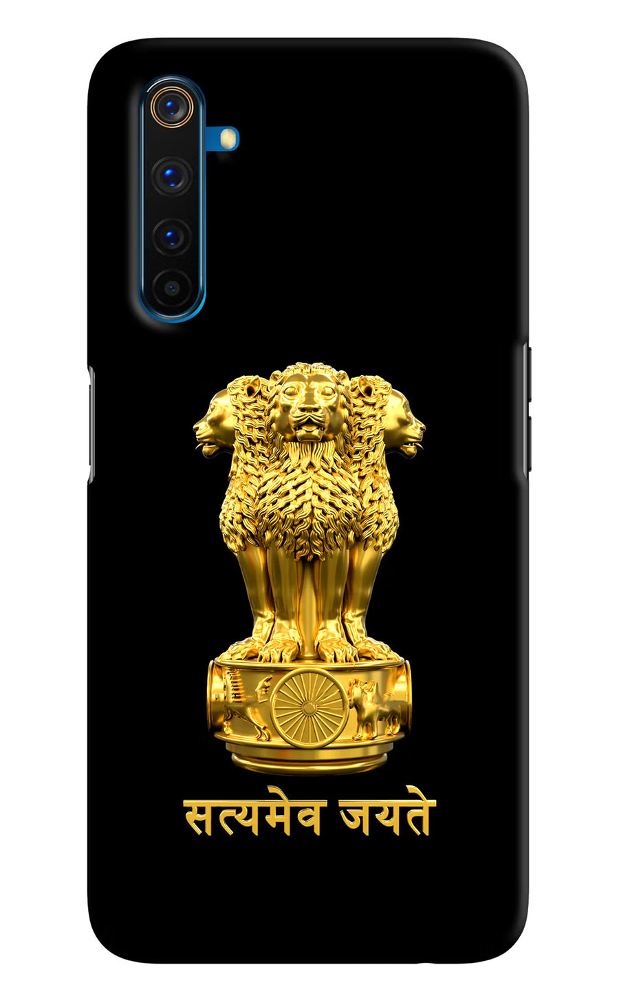 Satyamev Jayate Golden Realme 6 Pro Back Cover, Hard case