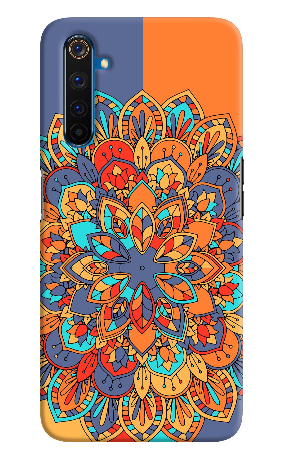 Color Mandala Realme 6 Pro Hard Case Back Cover by Casekaro