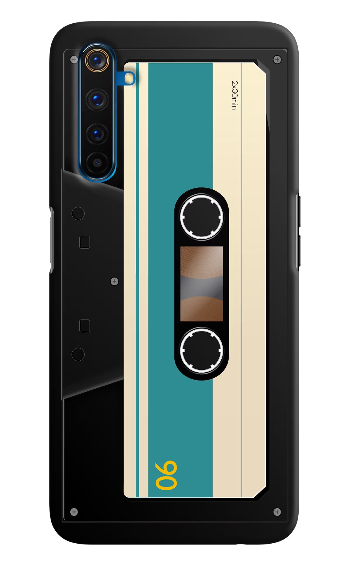 Cassette Realme 6 Pro Hard Case Back Cover by Casekaro
