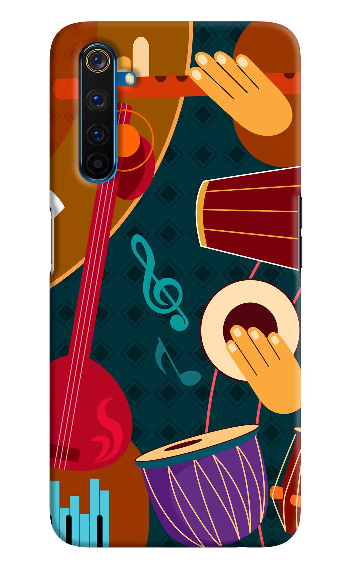 Music Instrument Realme 6 Pro Hard Case Back Cover by Casekaro