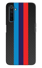 BMW Stripes Pattern Realme 6 Pro Hard Case Back Cover by Casekaro