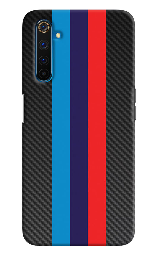 BMW Stripes Pattern Realme 6 Pro Hard Case Back Cover by Casekaro