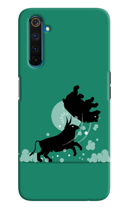 Bull Conqueror Realme 6 Pro Hard Case Back Cover by Casekaro