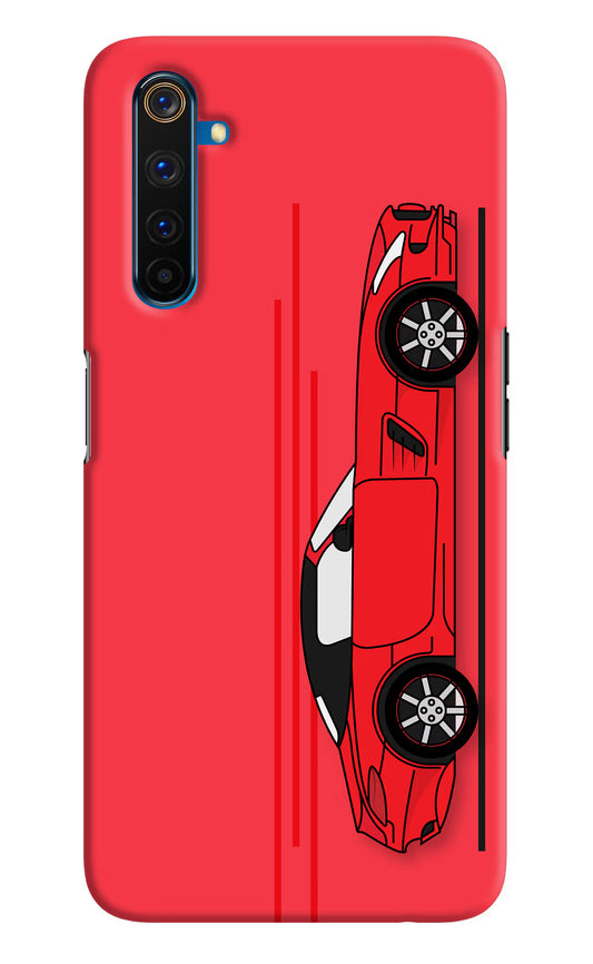 Red Velocity Realme 6 Pro Hard Case Back Cover by Casekaro