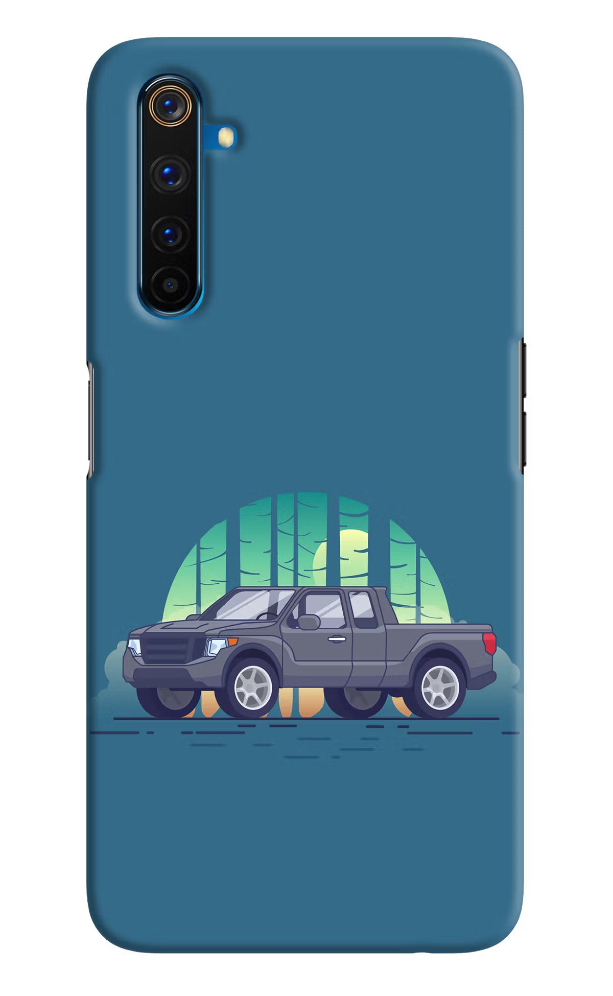 Retro Garage Vibe Realme 6 Pro Hard Case Back Cover by Casekaro