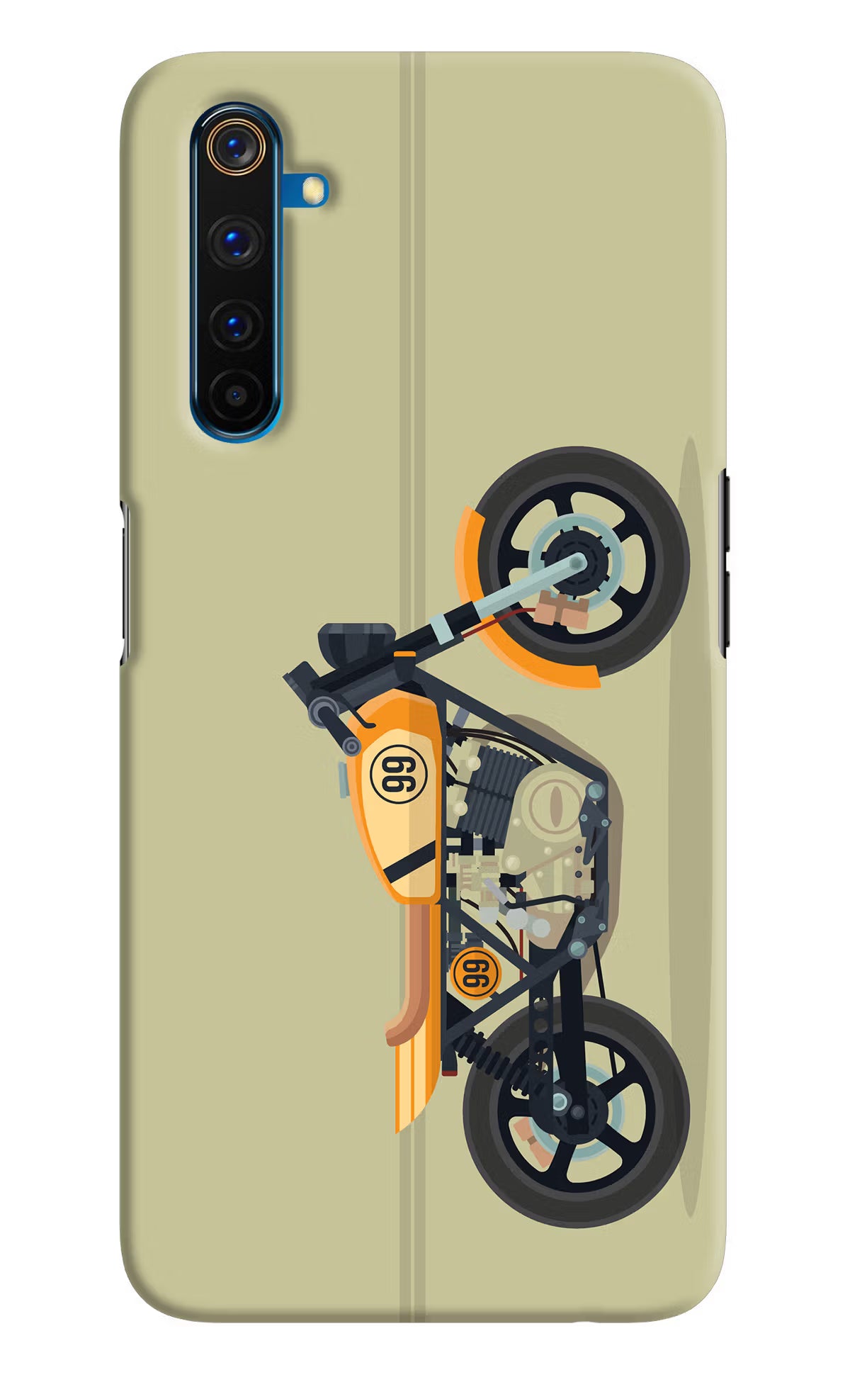 Vertical Speedster Realme 6 Pro Hard Case Back Cover by Casekaro