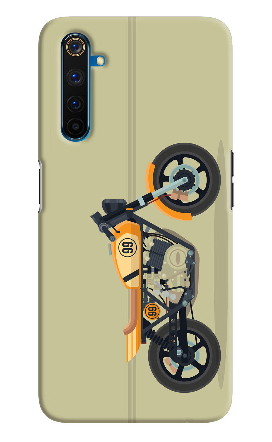 Vertical Speedster Realme 6 Pro Back Cover, Hard case