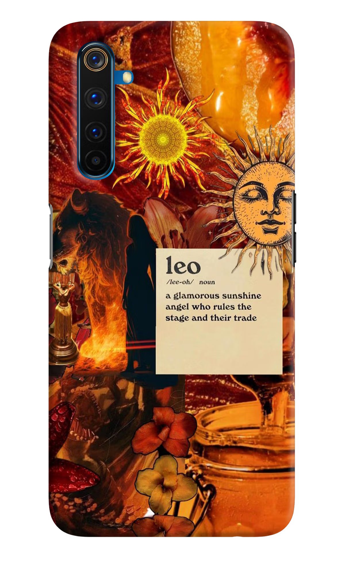 Leo Zodiac Realme 6 Pro Hard Case Back Cover by Casekaro