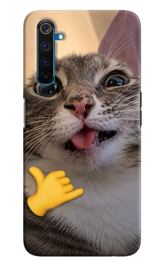 Silly Cat Call Realme 6 Pro Hard Case Back Cover by Casekaro