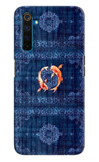 Koi Blue Realme 6 Pro Hard Case Back Cover by Casekaro