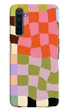 Wavy Grid Realme 6 Pro Hard Case Back Cover by Casekaro