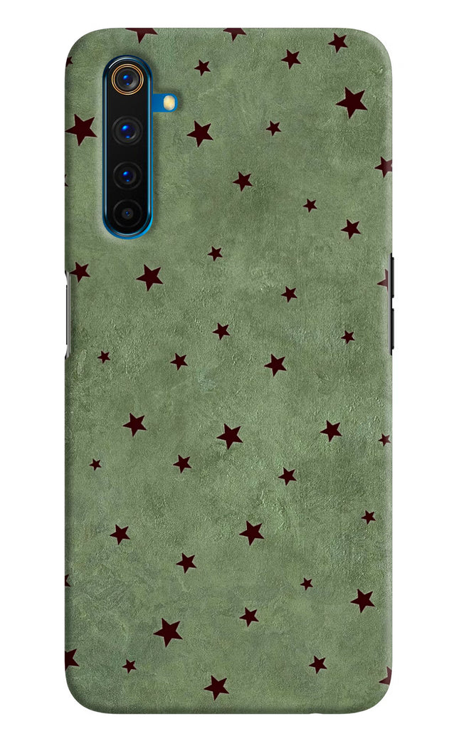 Green Stars Realme 6 Pro Hard Case Back Cover by Casekaro