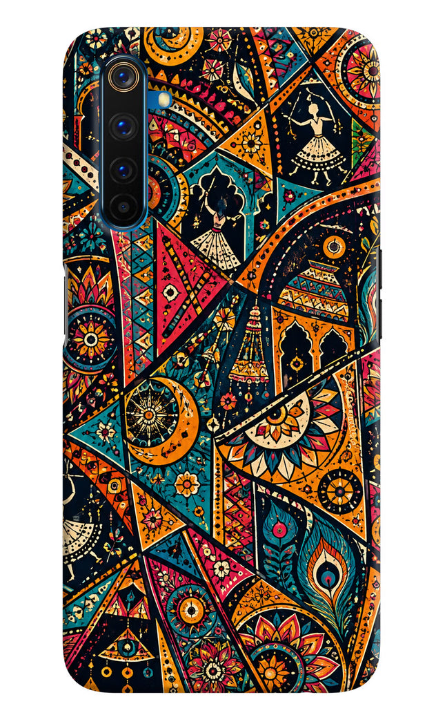 Folk Print Realme 6 Pro Hard Case Back Cover by Casekaro