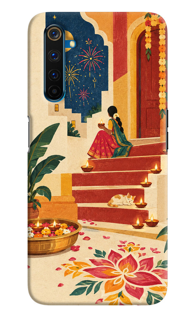 Diwali Rangoli Realme 6 Pro Hard Case Back Cover by Casekaro