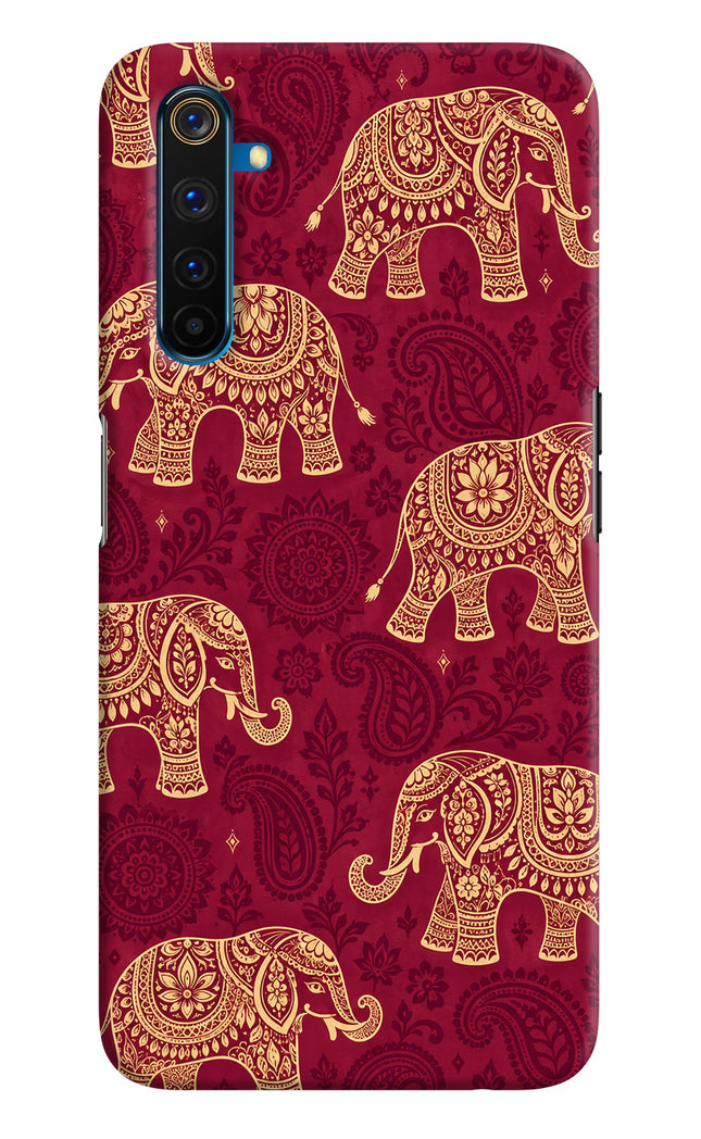 Maroon Elephant Realme 6 Pro Hard Case Back Cover by Casekaro
