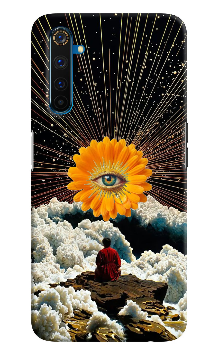Cosmic Flower Realme 6 Pro Back Cover, Hard case