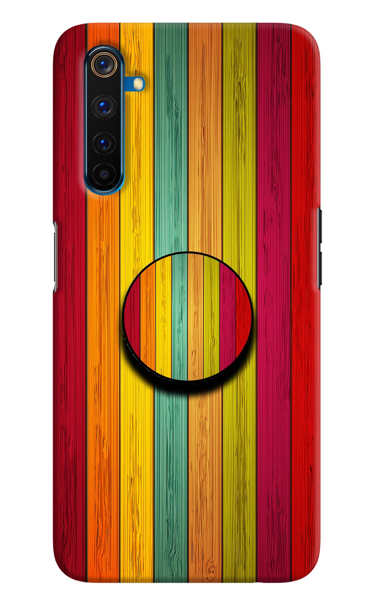 Multicolor Wooden Realme 6 Pro Pop Case by Casekaro