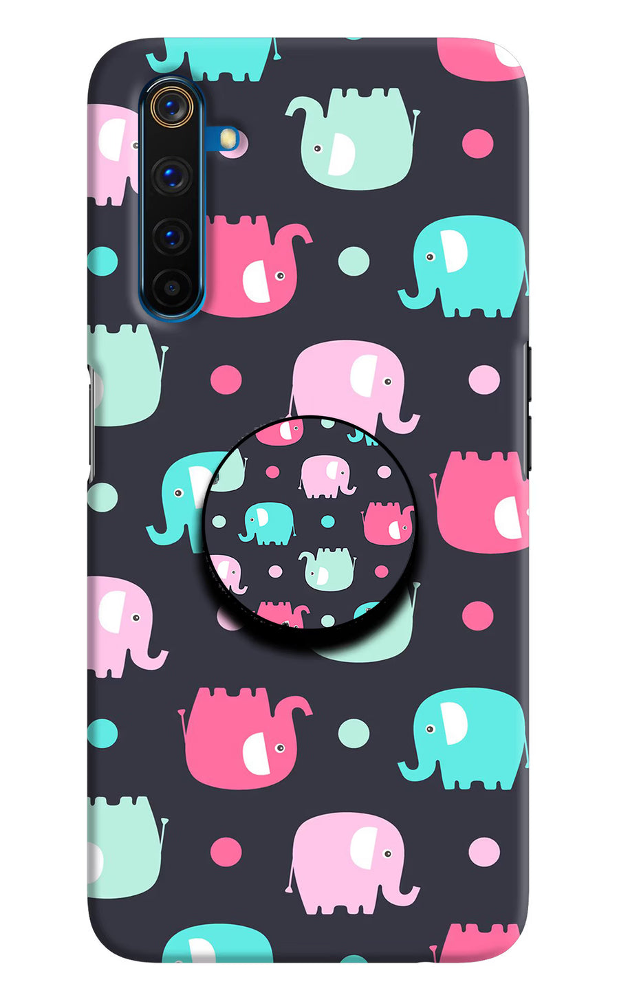 Baby Elephants Realme 6 Pro Pop Case, Hard case