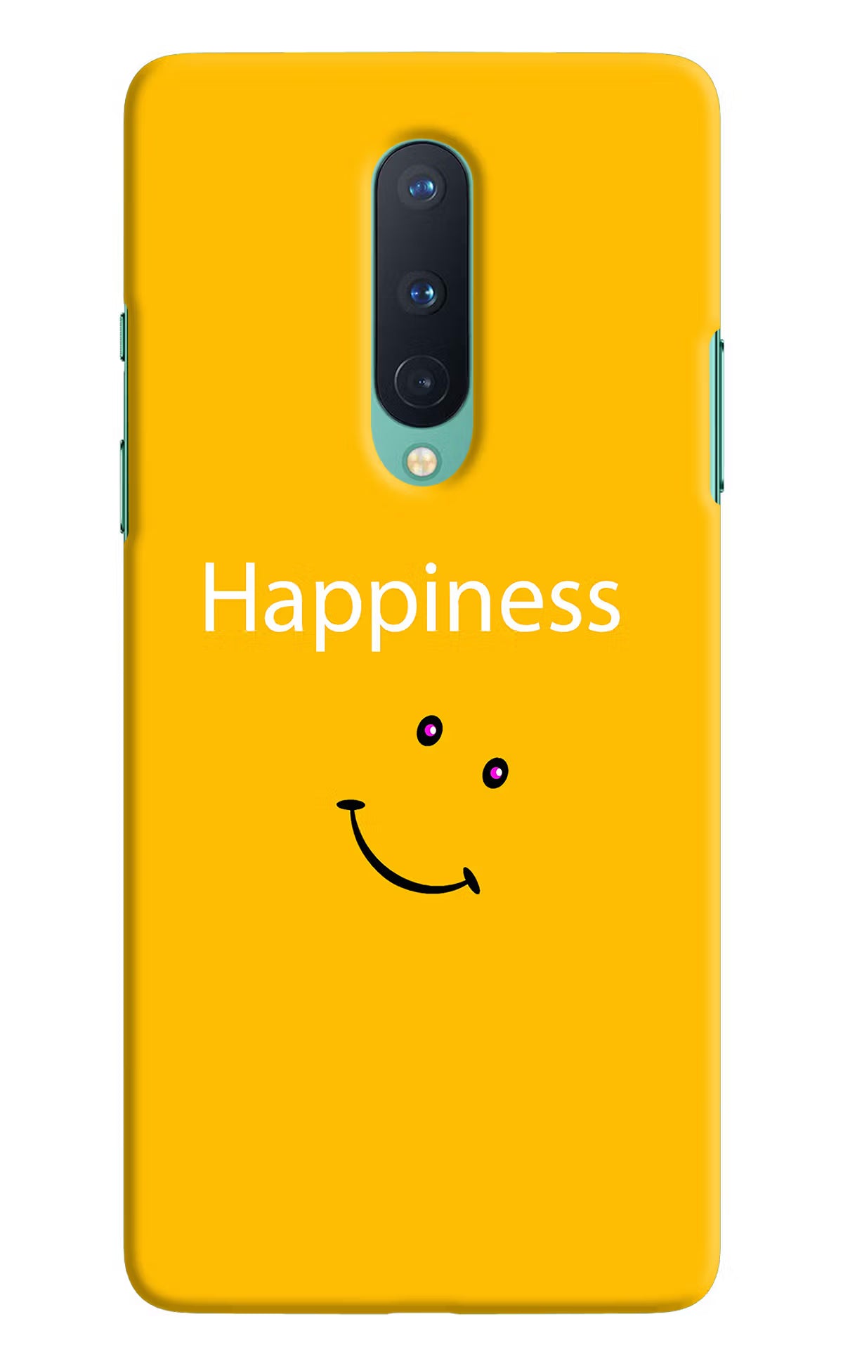 Happiness With Smiley Oneplus 8 Hard Case Back Cover by Casekaro