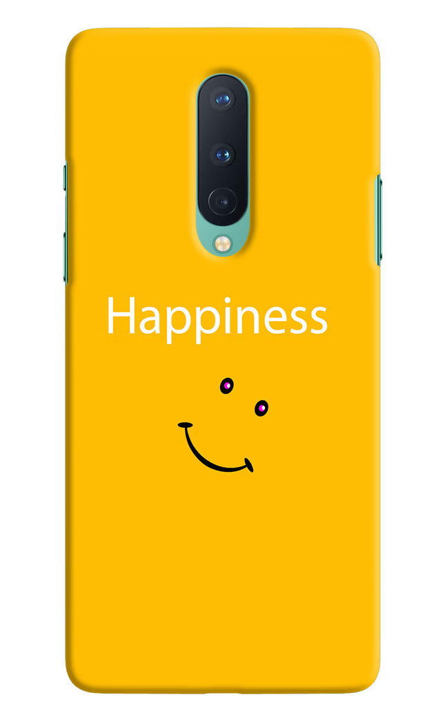 Happiness With Smiley Oneplus 8 Hard Case Back Cover by Casekaro