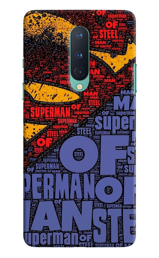 Superman Oneplus 8 Hard Case Back Cover by Casekaro