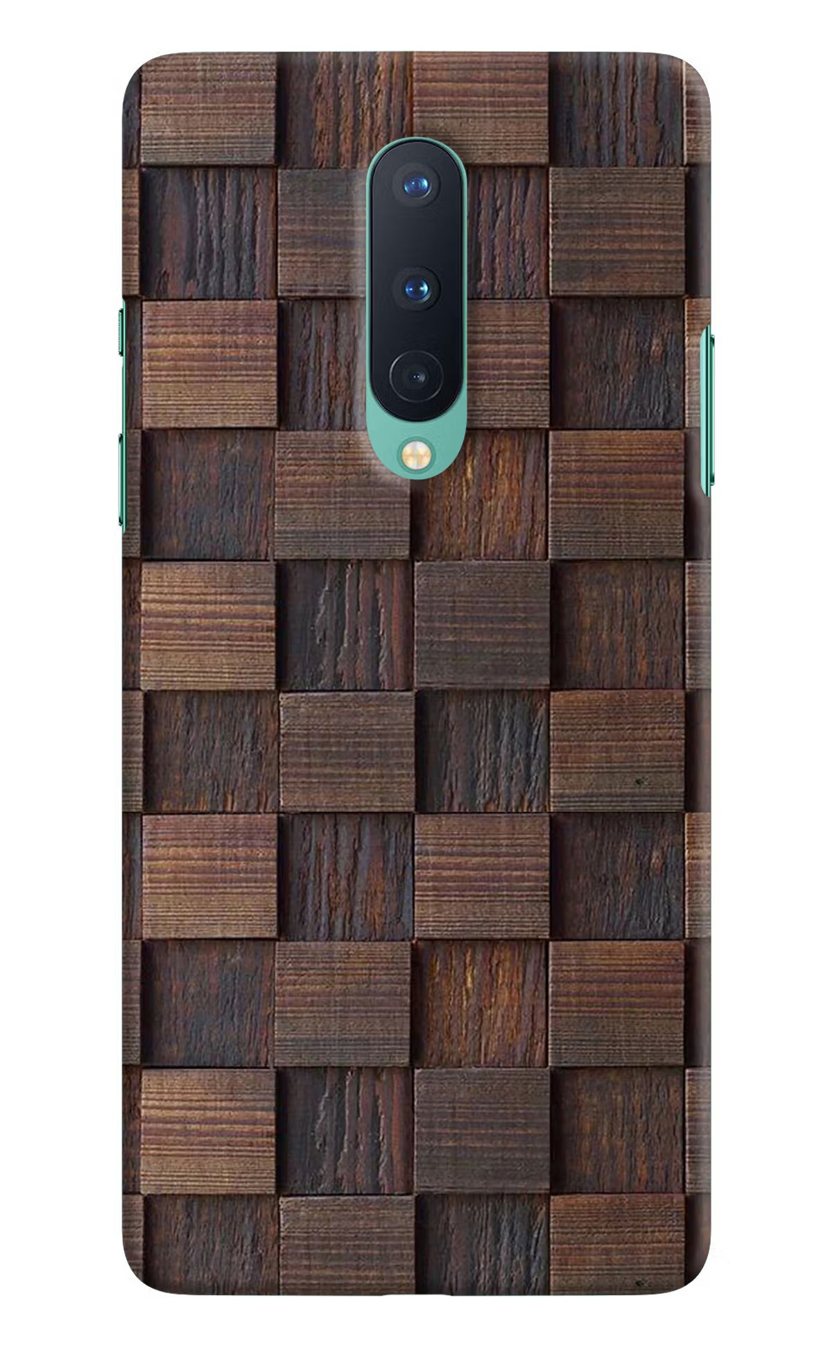 Wooden Cube Design Oneplus 8 Hard Case Back Cover by Casekaro
