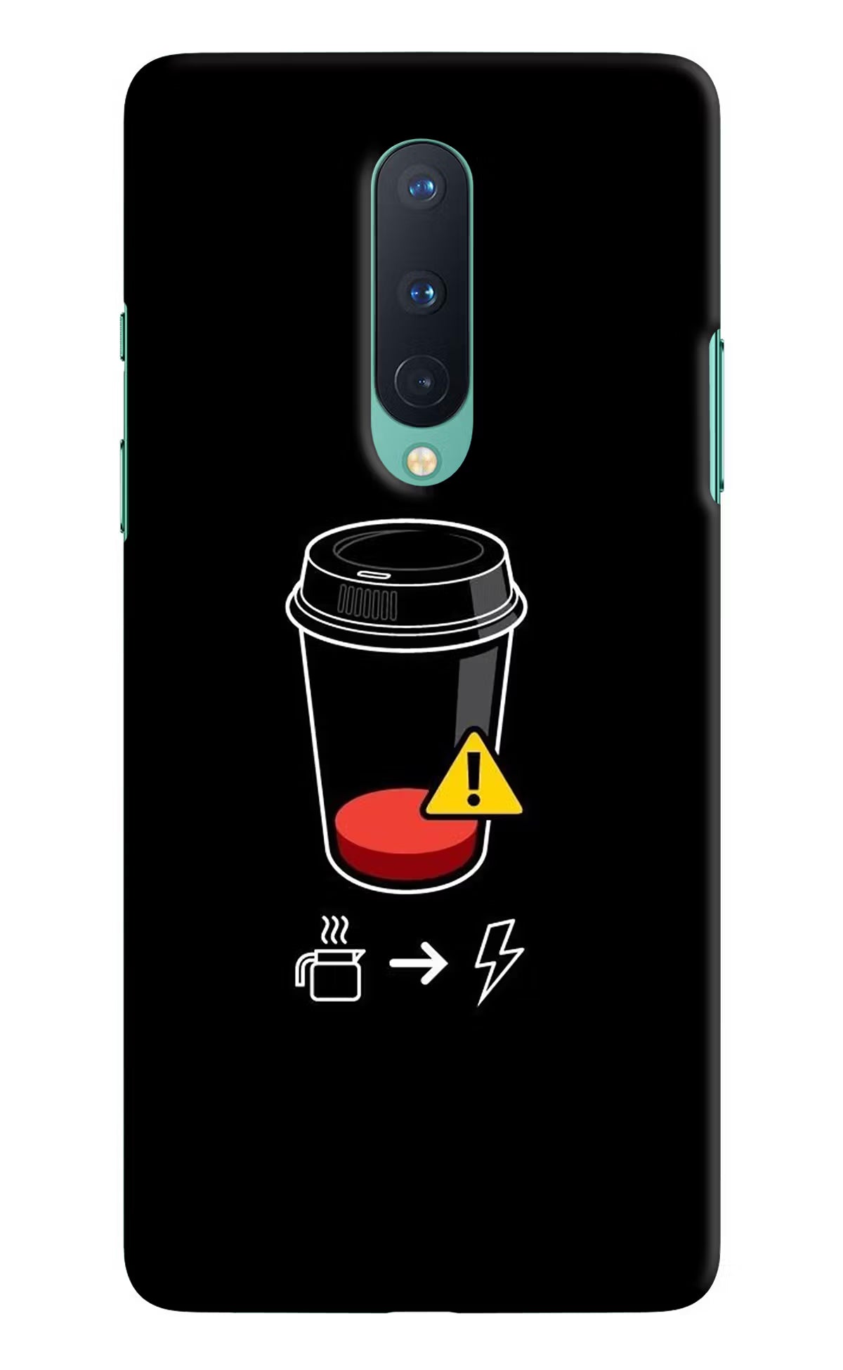 Coffee Oneplus 8 Hard Case Back Cover by Casekaro