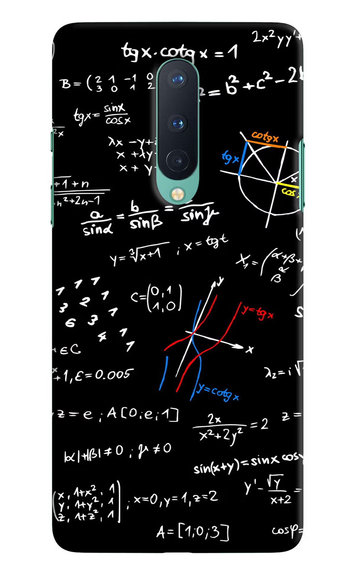 Mathematics Formula Oneplus 8 Hard Case Back Cover by Casekaro