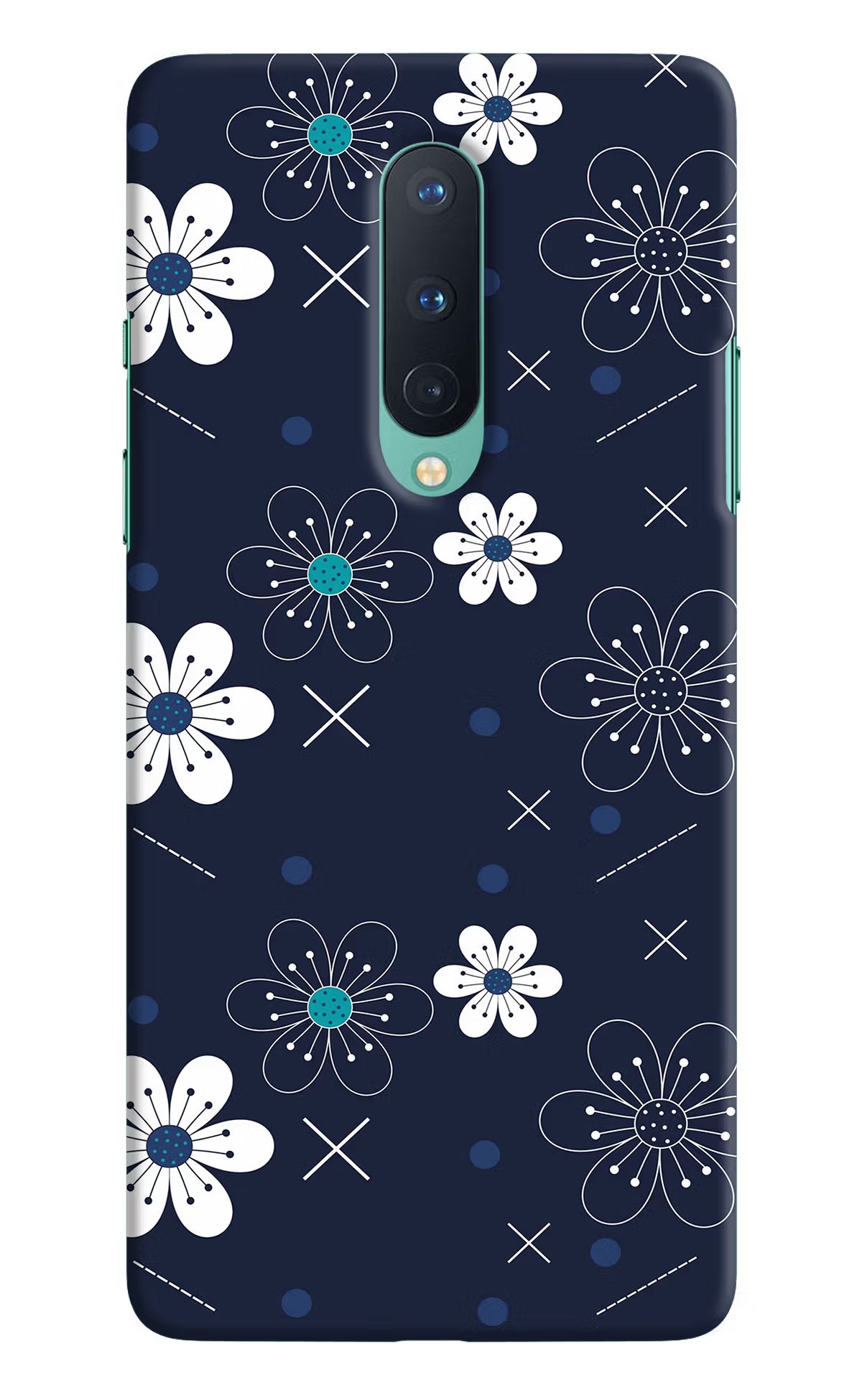 Flowers Oneplus 8 Hard Case Back Cover by Casekaro
