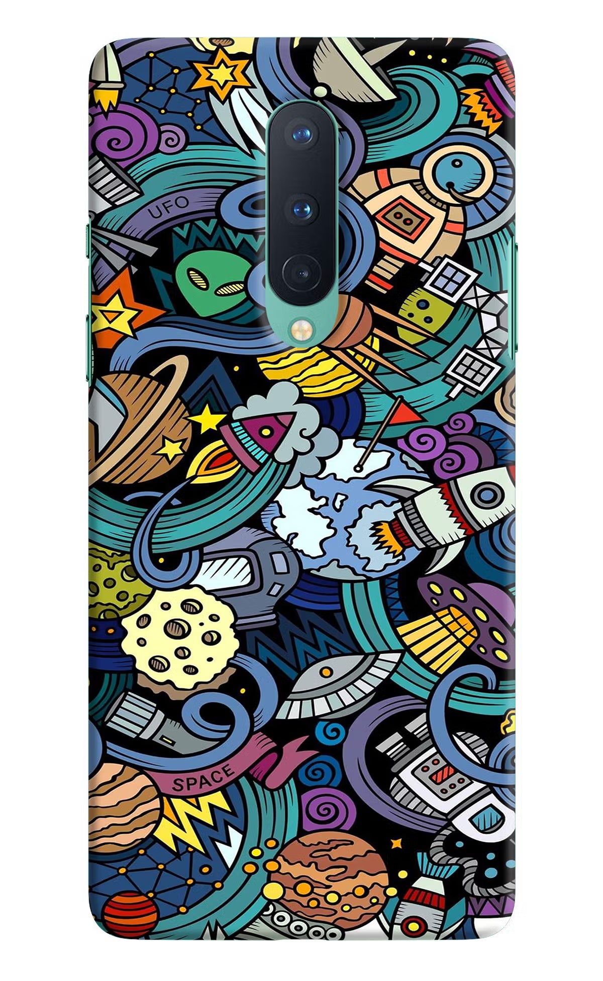 Space Abstract Oneplus 8 Hard Case Back Cover by Casekaro
