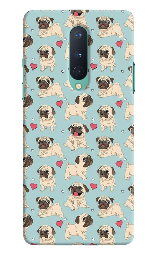 Pug Dog Oneplus 8 Hard Case Back Cover by Casekaro