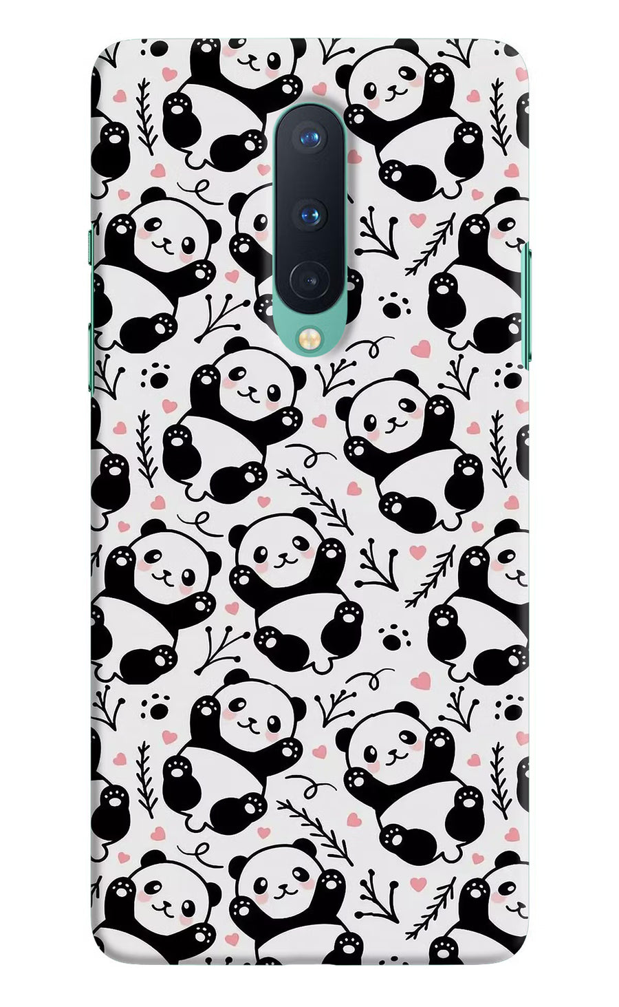 Cute Panda Oneplus 8 Back Cover, Hard case