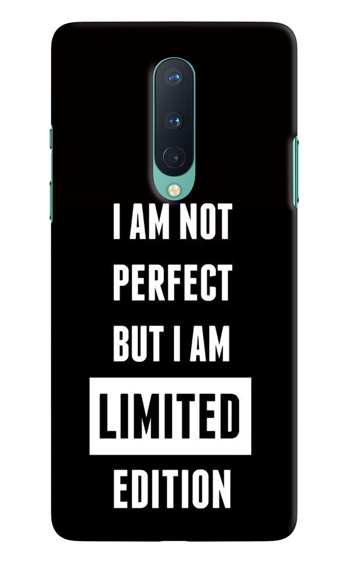 I Am Not Perfect But I Am Limited Edition Oneplus 8 Hard Case Back Cover by Casekaro