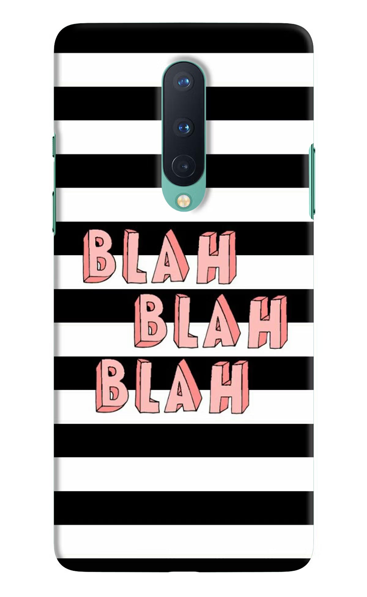 Blah Blah Blah Oneplus 8 Hard Case Back Cover by Casekaro