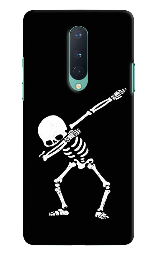 Dabbing Skeleton Art Oneplus 8 Hard Case Back Cover by Casekaro