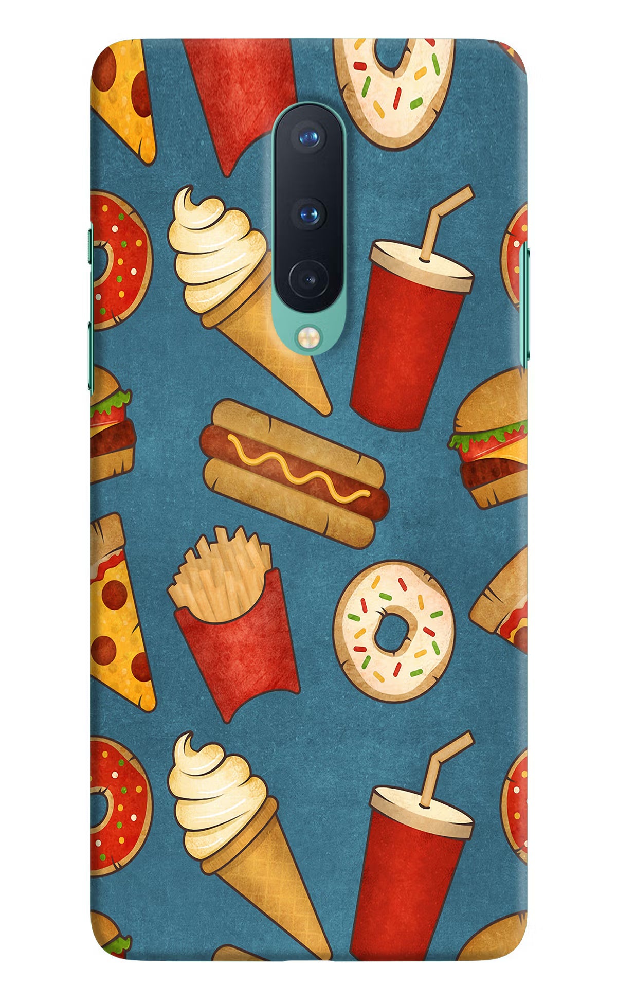 Foodie Oneplus 8 Hard Case Back Cover by Casekaro