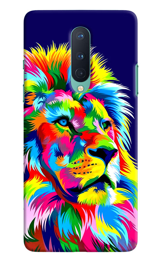 Vector Art Lion Oneplus 8 Hard Case Back Cover by Casekaro
