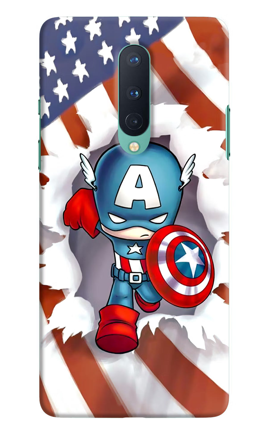 Captain America Oneplus 8 Back Cover, Hard case