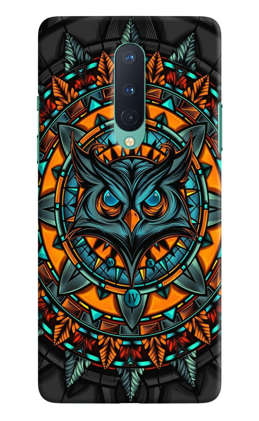 Angry Owl Art Oneplus 8 Hard Case Back Cover by Casekaro