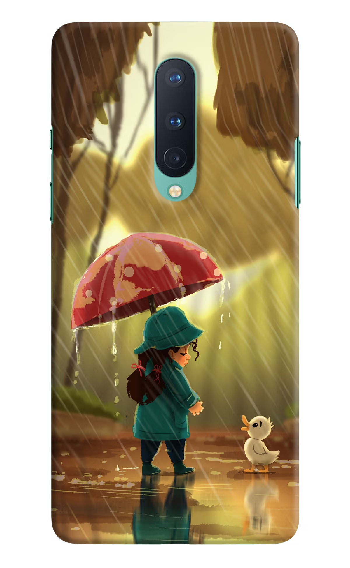 Rainy Day Oneplus 8 Hard Case Back Cover by Casekaro