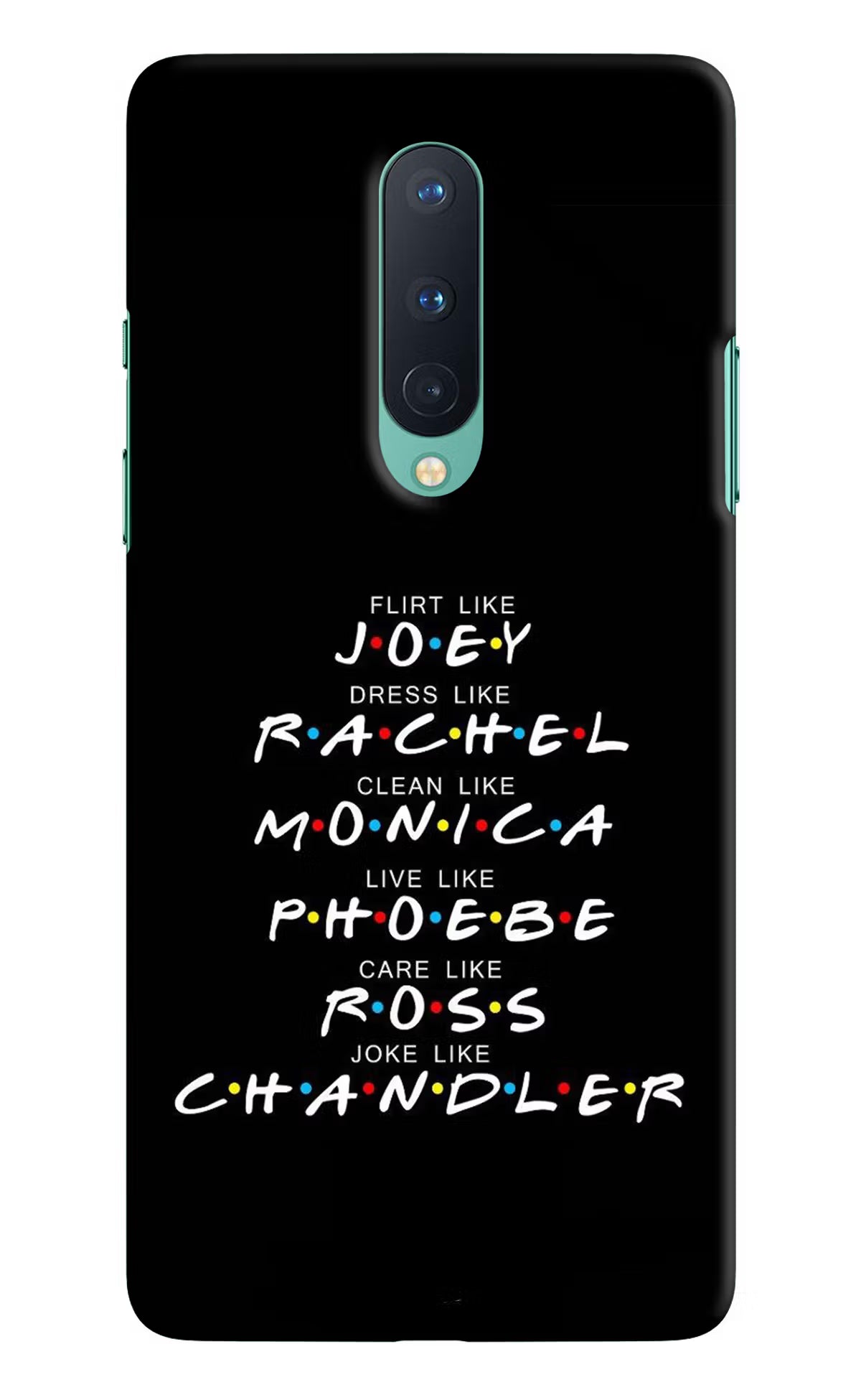 FRIENDS Character Oneplus 8 Hard Case Back Cover by Casekaro