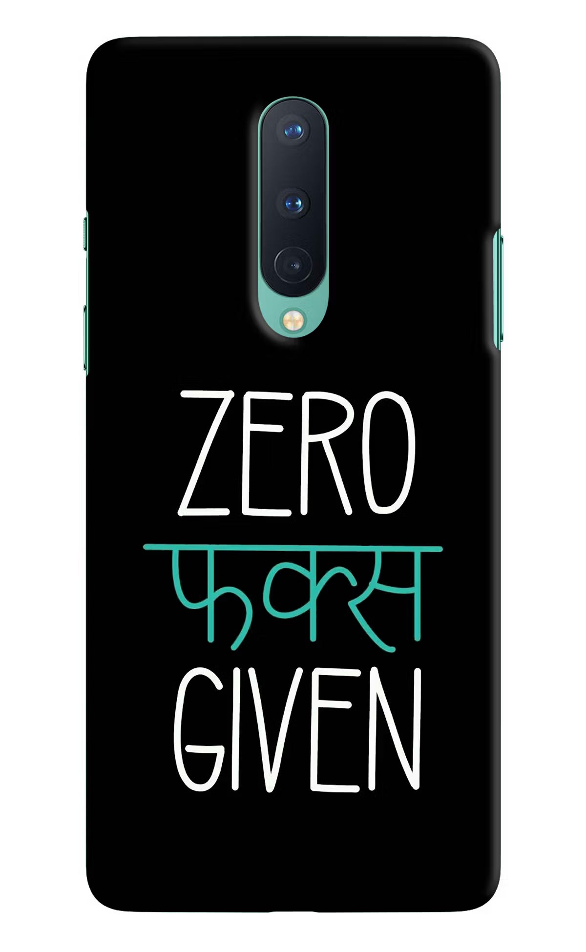 Zero Fucks Given Oneplus 8 Hard Case Back Cover by Casekaro