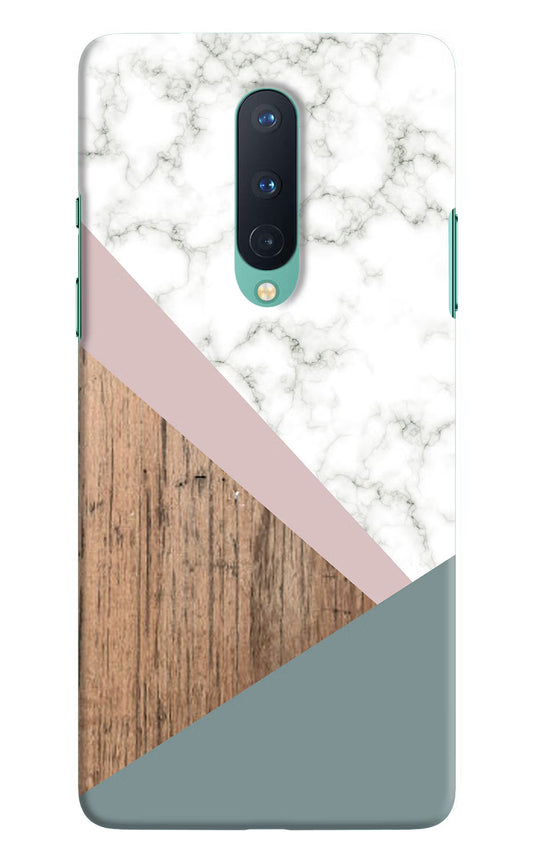 Marble wood Abstract Oneplus 8 Hard Case Back Cover by Casekaro