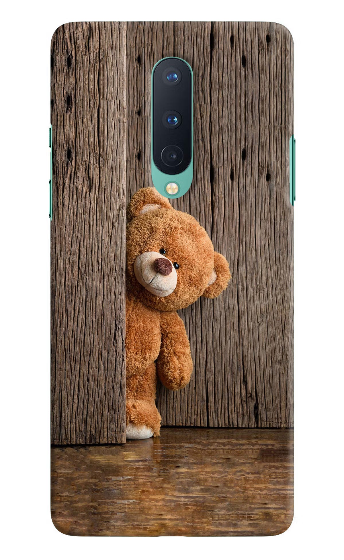 Teddy Wooden Oneplus 8 Hard Case Back Cover by Casekaro